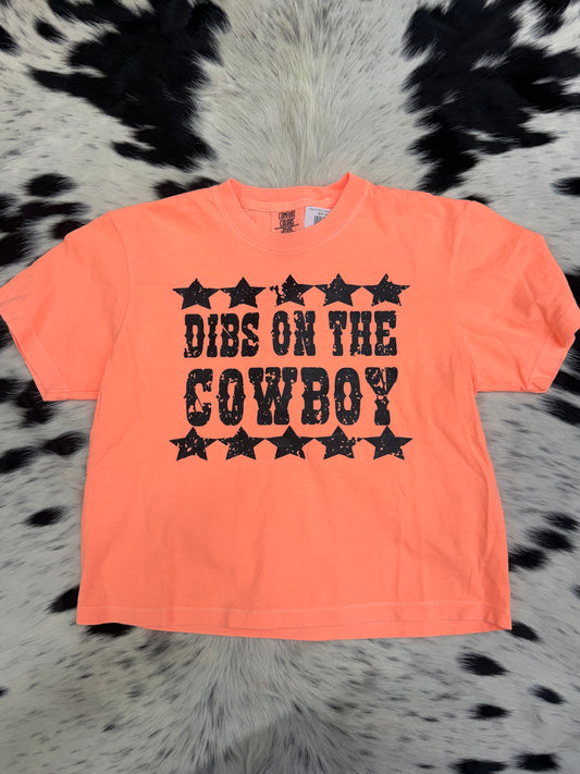 Dibs on the cowboy *cropped tee*
