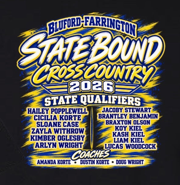 Bluford-Farrington Cross Country State Bound