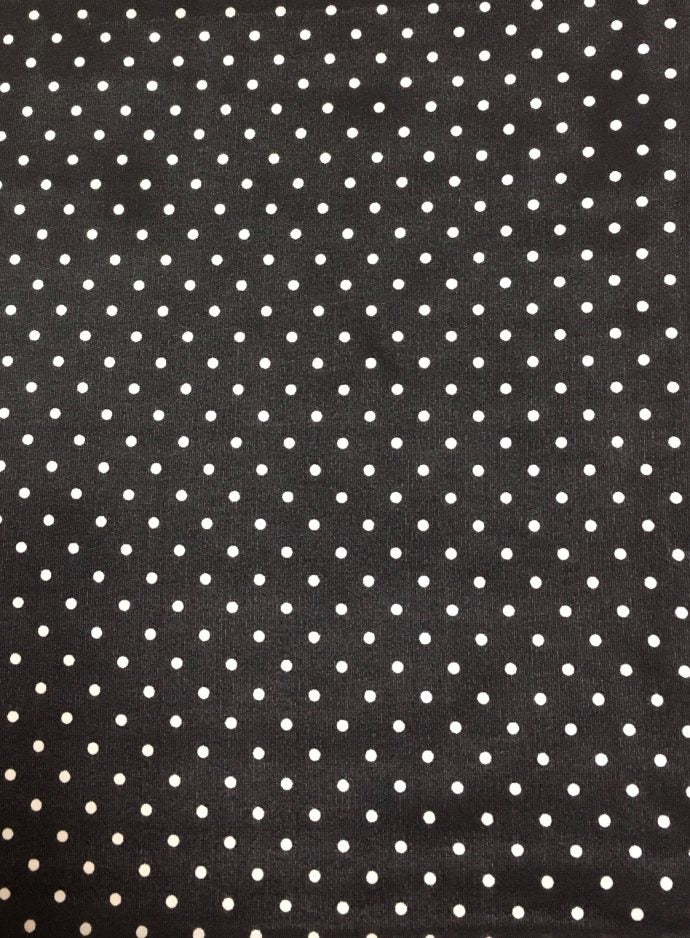 20" BLACK COWBOY POLKA DOT SILK WILD RAG