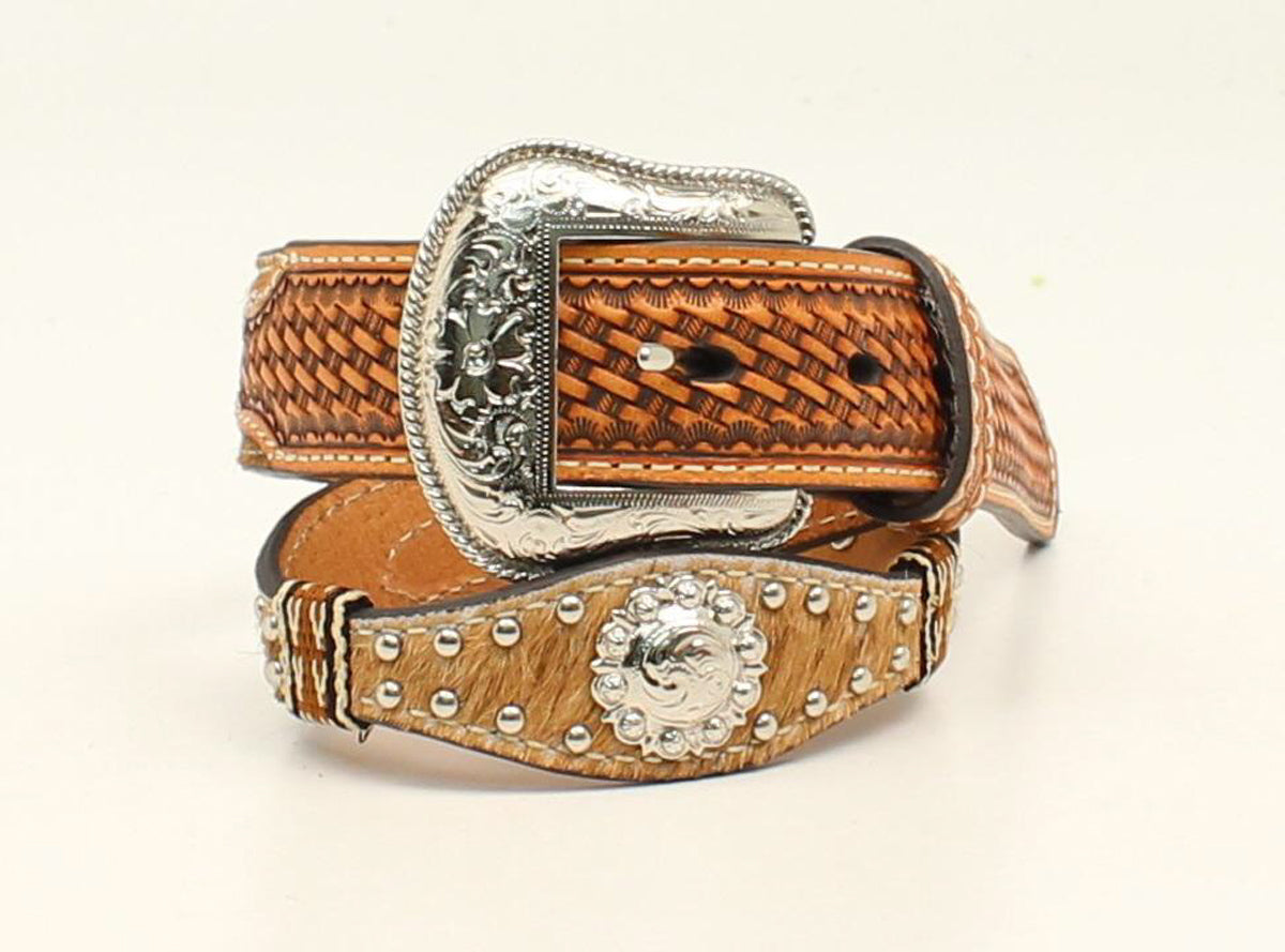 Nocona Youth Calf Hair Belt
