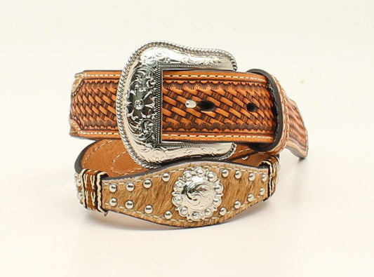 Nocona Youth Calf Hair Belt