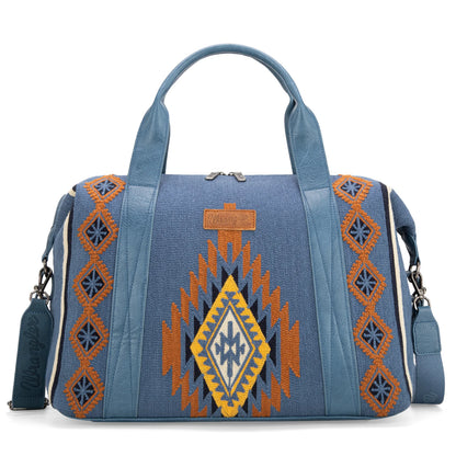 WRANGLER SOUTHWESTERN PRINT DUFFLE BAG