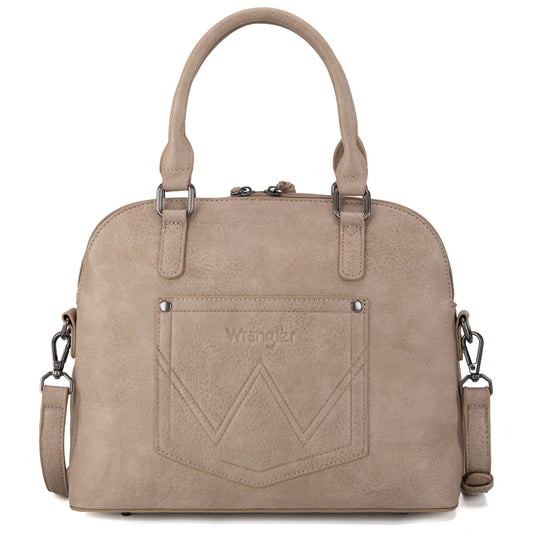 Wrangler Top Handle Classic Barrel Satchel Bag/Crossbody