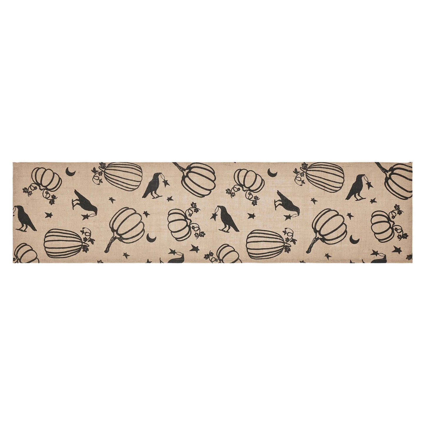 VHC Brands - Raven Harvest Burlap Jute Runner 12x48 - Wines'Designs