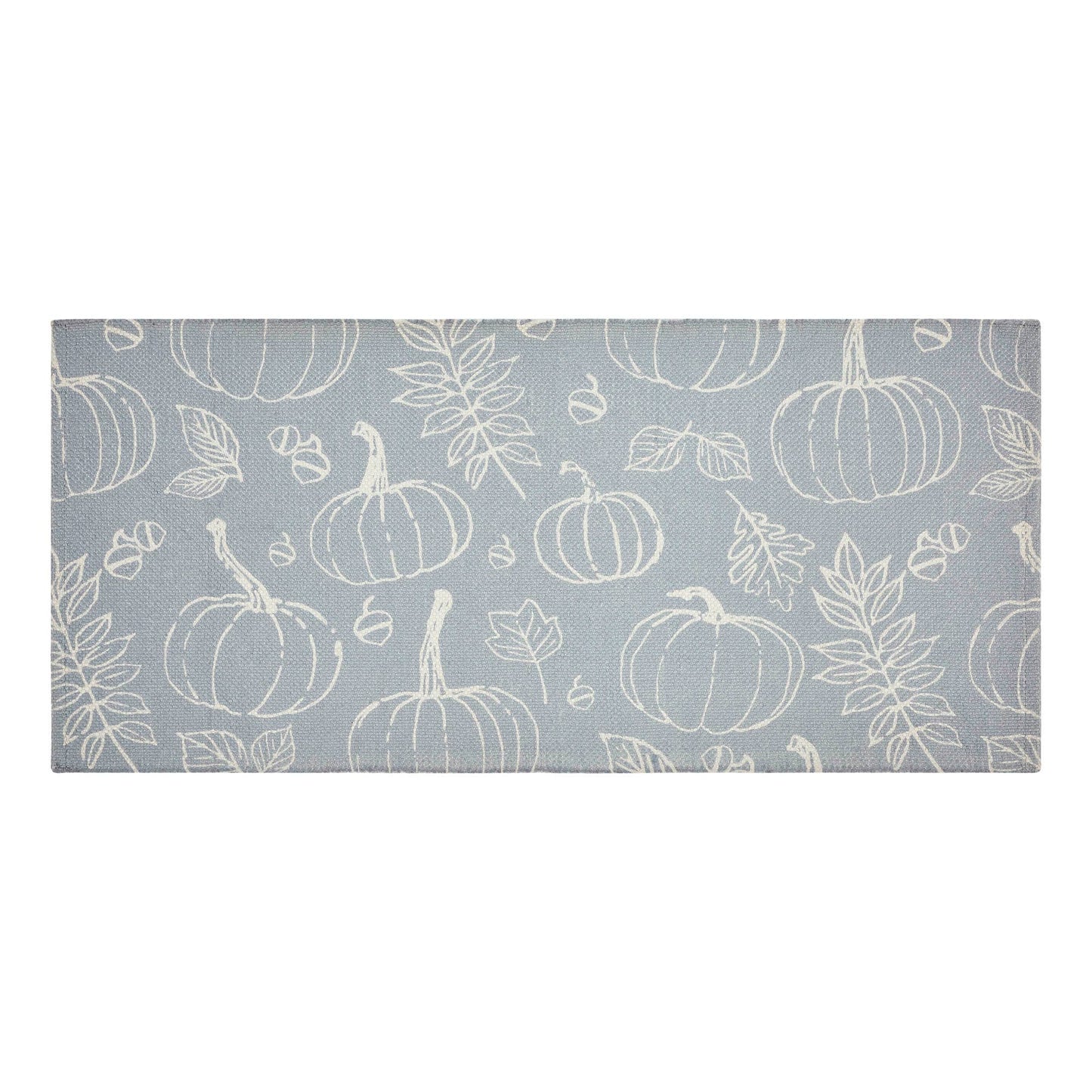 VHC Brands - Silhouette Pumpkin Grey Indoor/Outdoor Rug Rect 17x36 - Wines'Designs