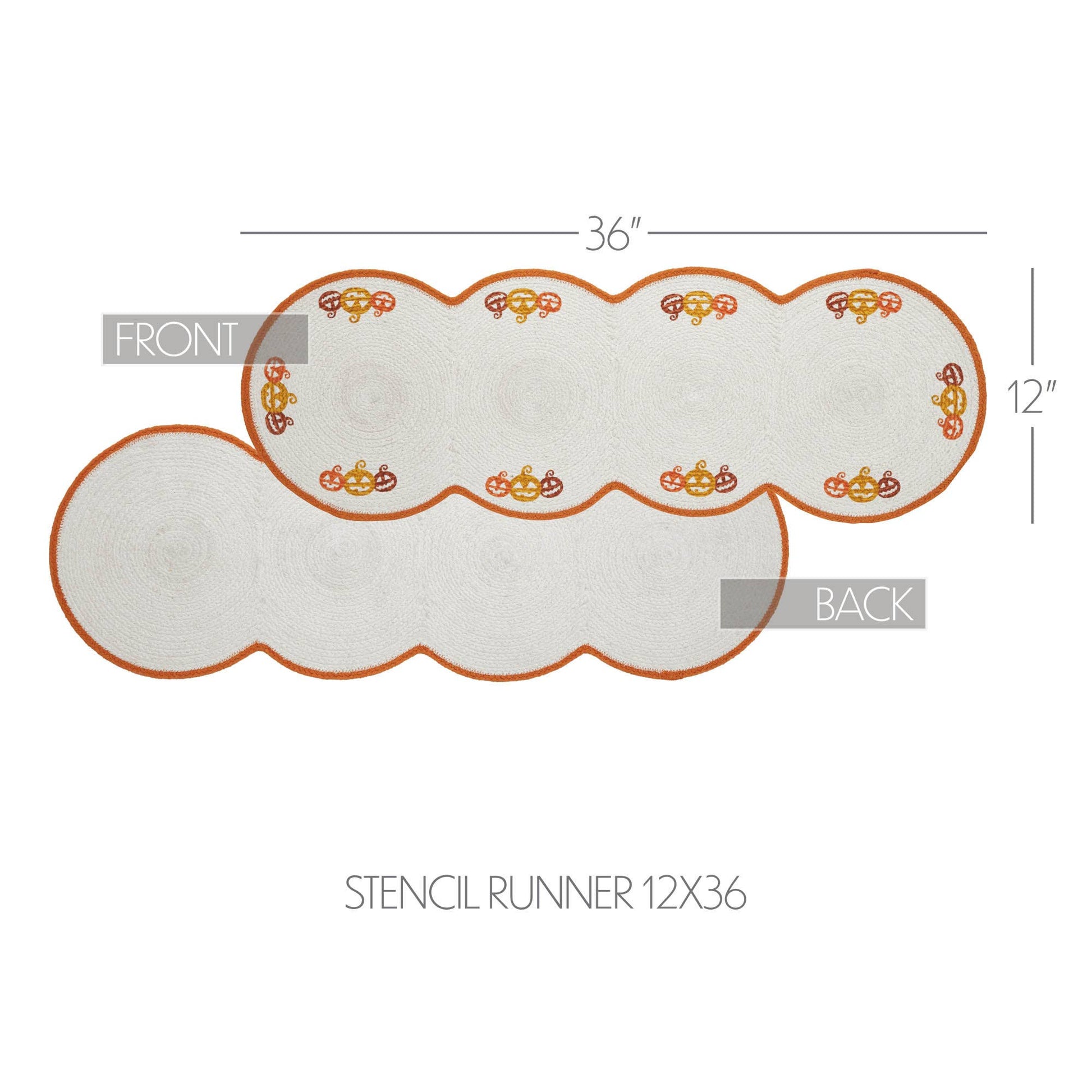 VHC Brands - Country Halloween Stencil Runner 12x36 - Wines'Designs