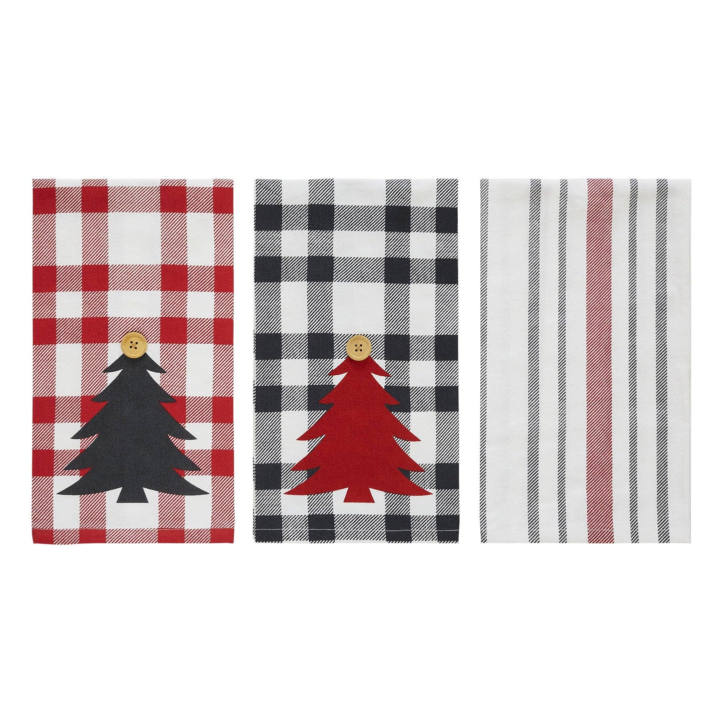 VHC Brands - Gregor Plaid Tea Towel Set of 3 19x28 - Wines'Designs