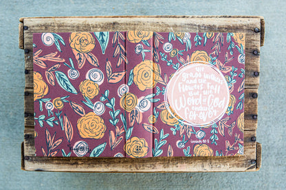 Kingfolk Co - Fall Floral ESV Journaling Bible - Wines'Designs