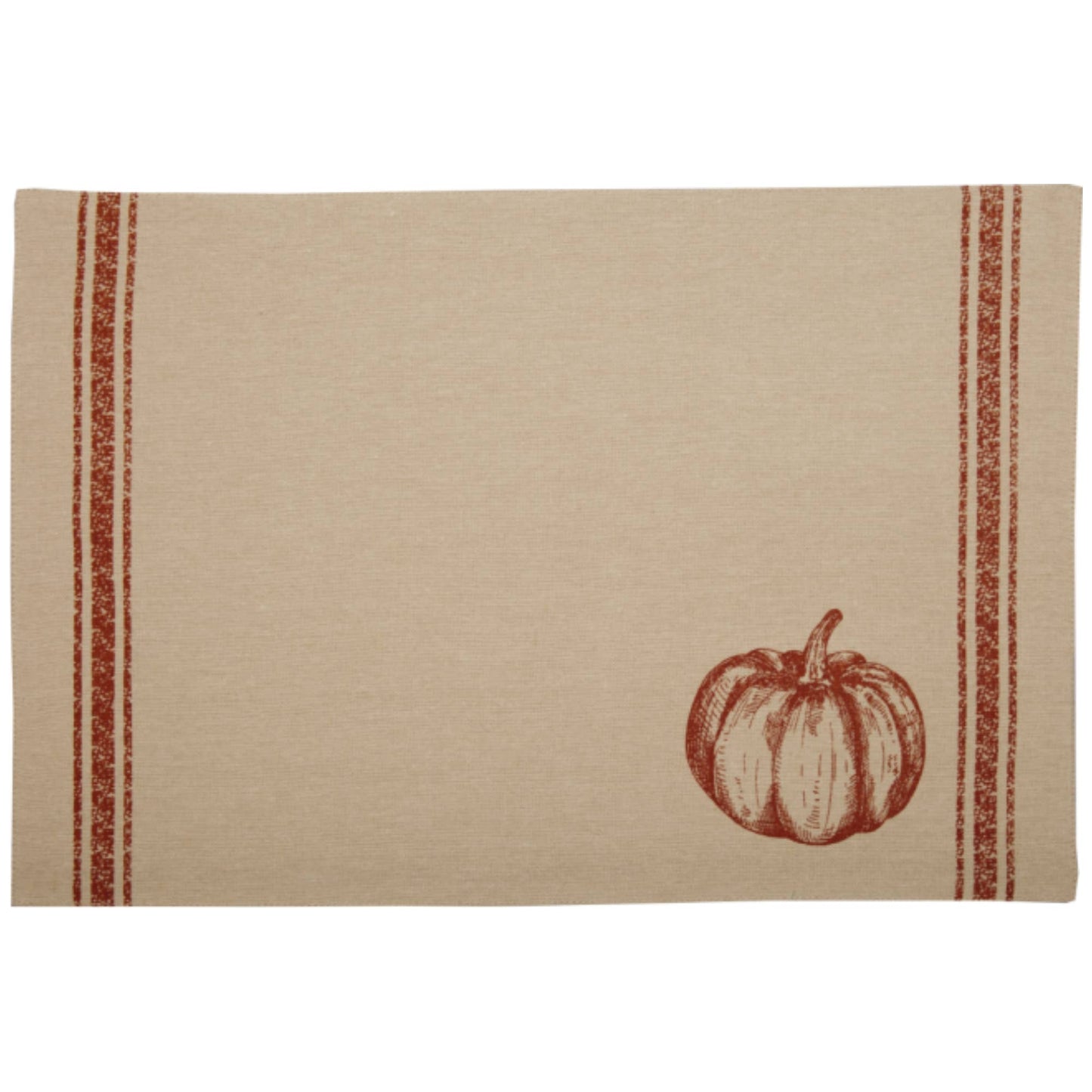 VHC Brands - Harvest Market Pumpkin Placemat Set of 4 18Lx12W - Wines'Designs