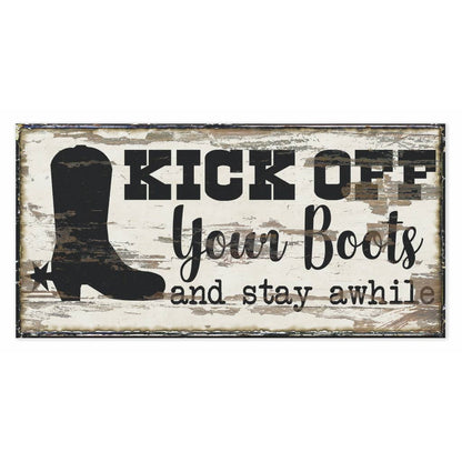 Vintage Farmhouse Guest Room Welcome Canvas Sign