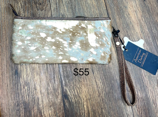 Gold acid wash wristlet - Wines'Designs