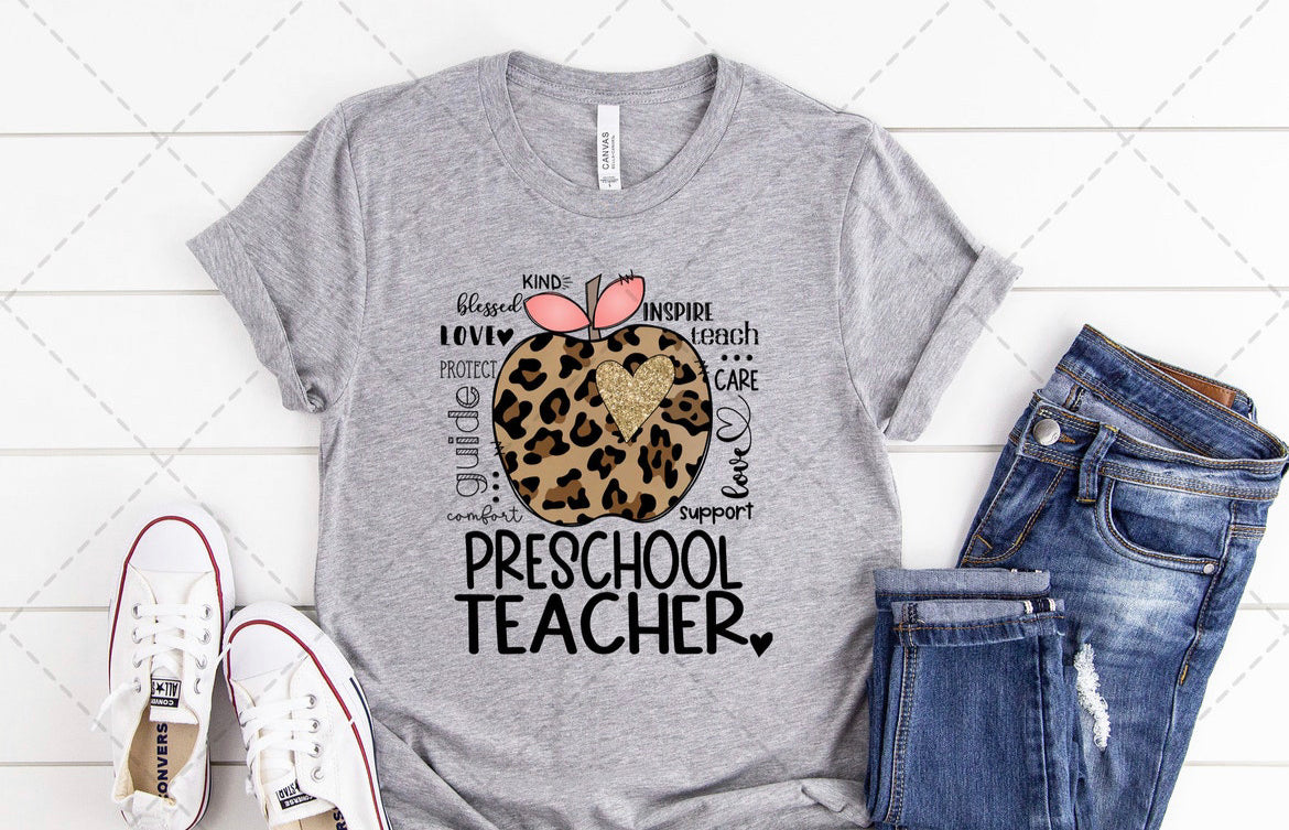 Preschool Teacher apple - Wines'Designs