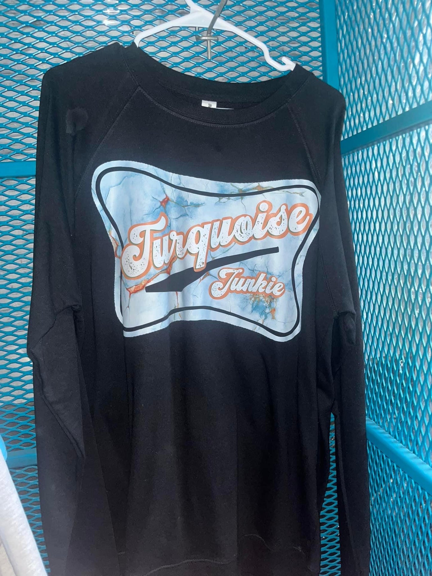 Turquoise sweatshirt - Wines'Designs