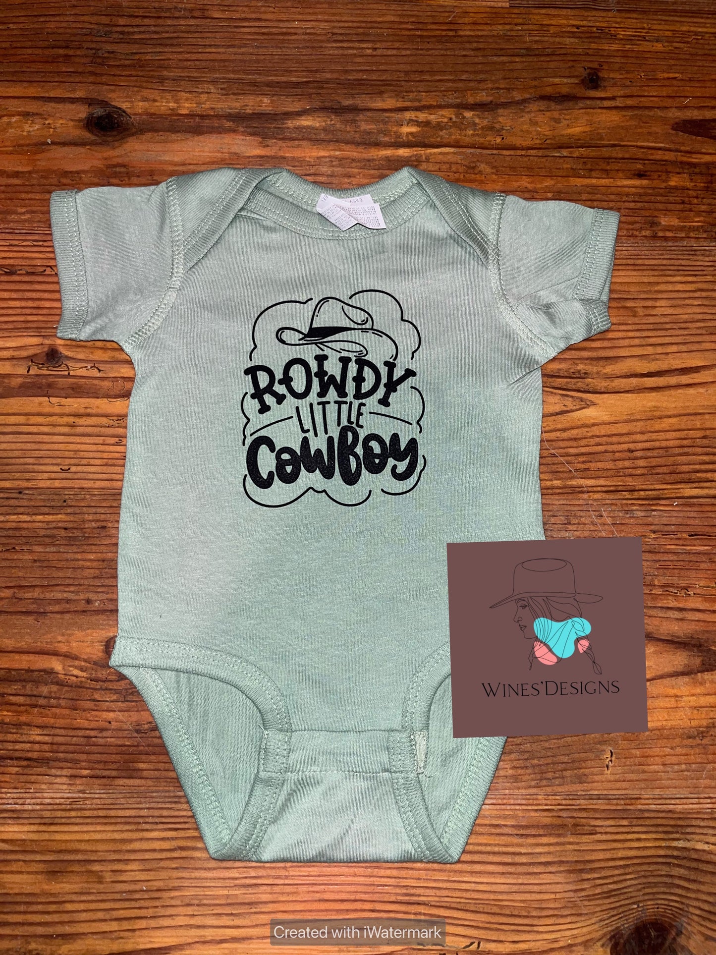 Rowdy little cowboy - Wines'Designs