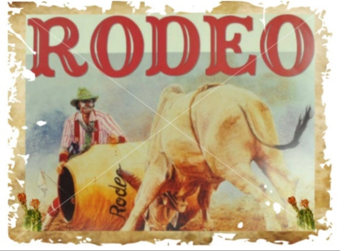 Vintage rodeo clown - Wines'Designs