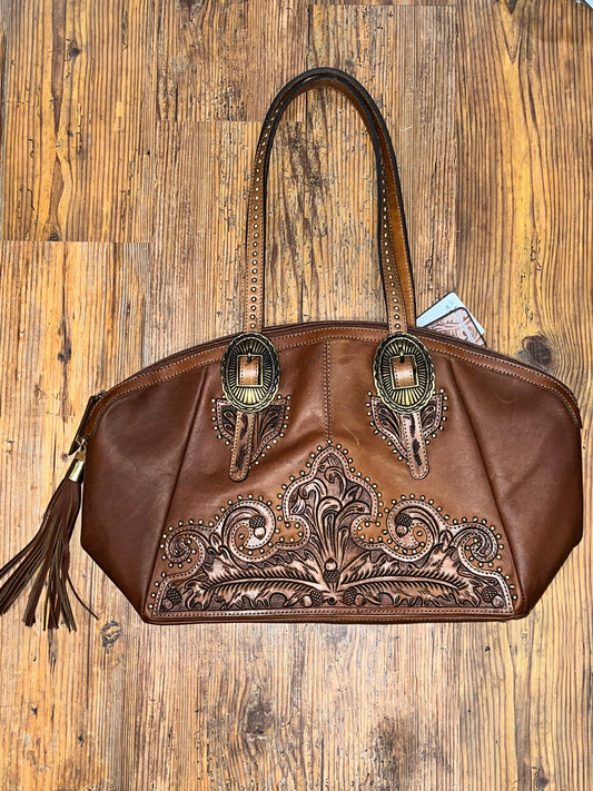 Concealed carry leather purse - Wines'Designs