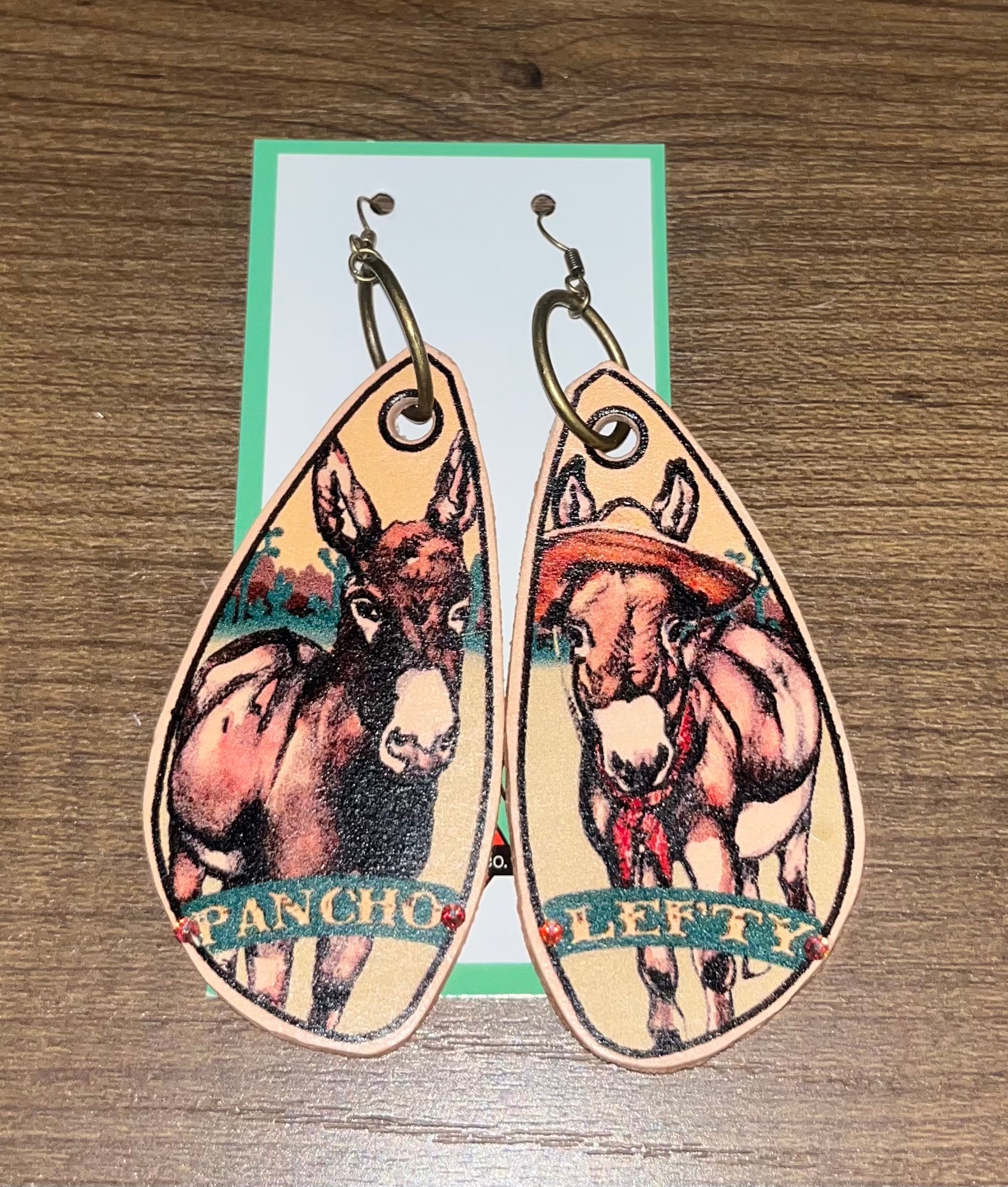 Pancho and lefty earrings - Wines'Designs