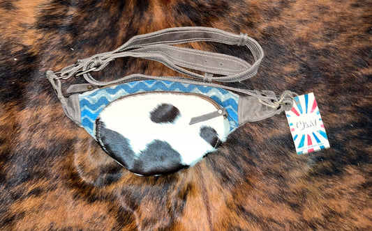 Cowhide and saddle blanket Fanny pack - Wines'Designs