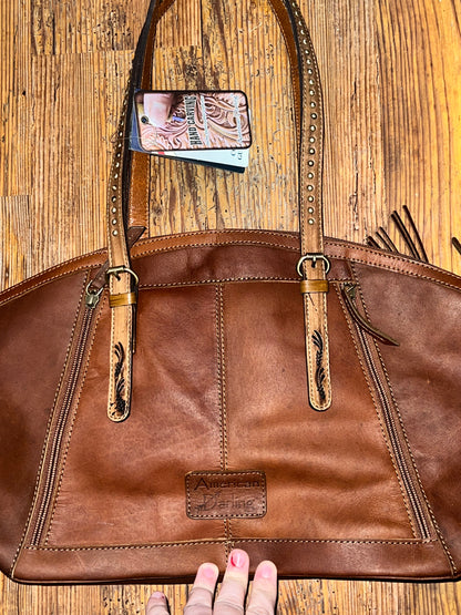 Concealed carry leather purse - Wines'Designs