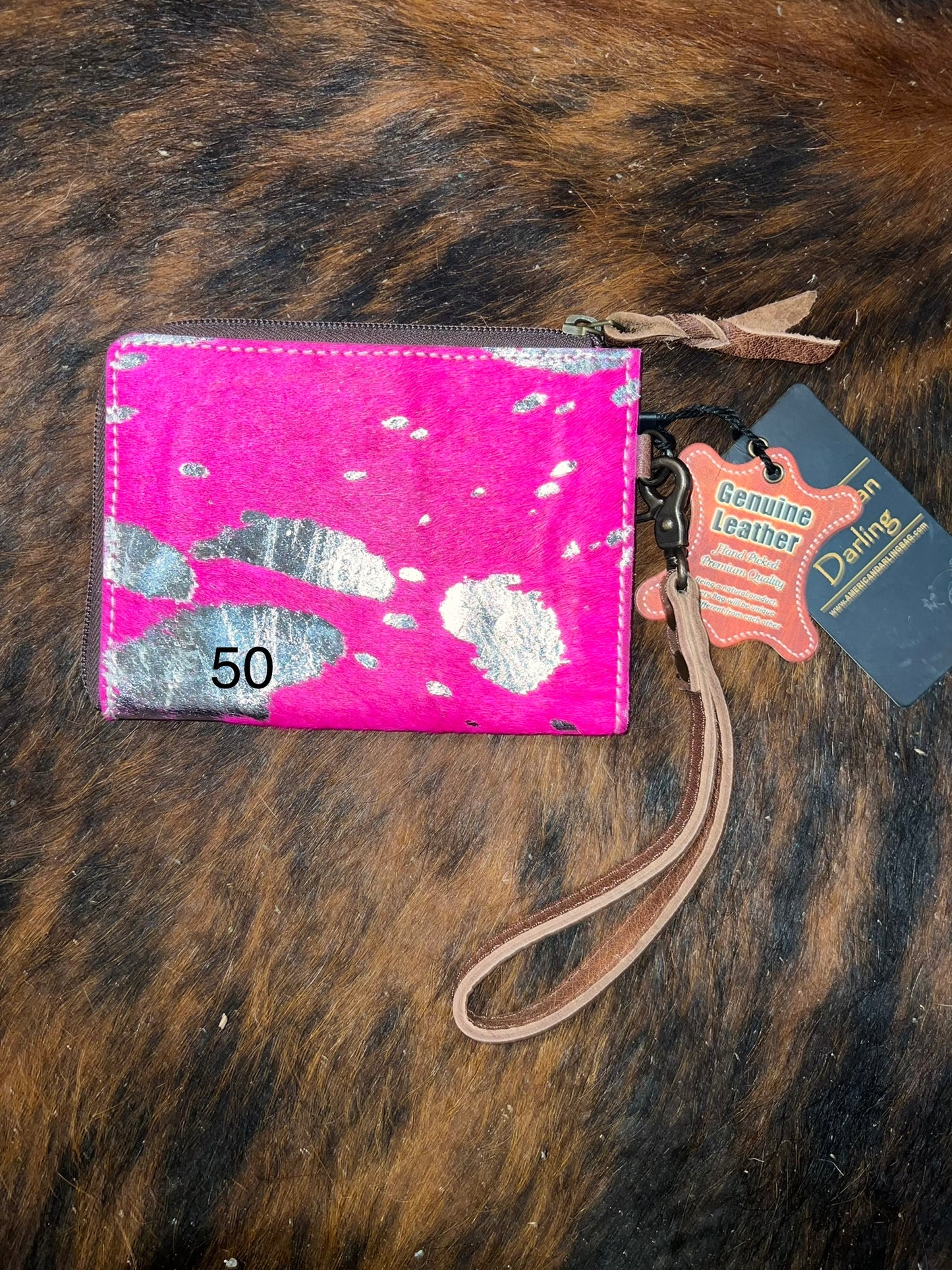 acid wash wristlet wallet - Wines'Designs