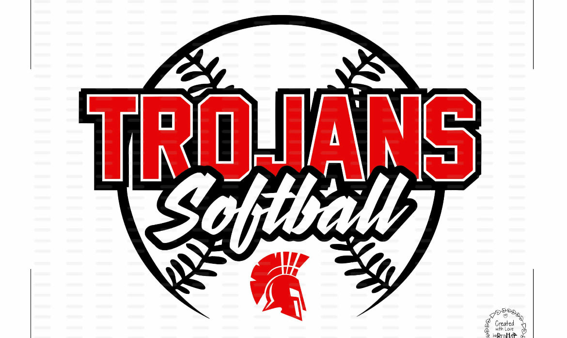 Trojans softball - Wines'Designs