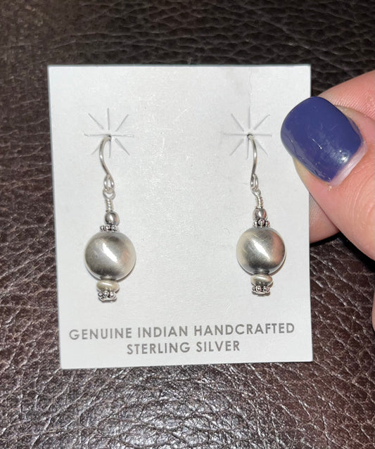 Authentic Sterling beaded earrings - Wines'Designs