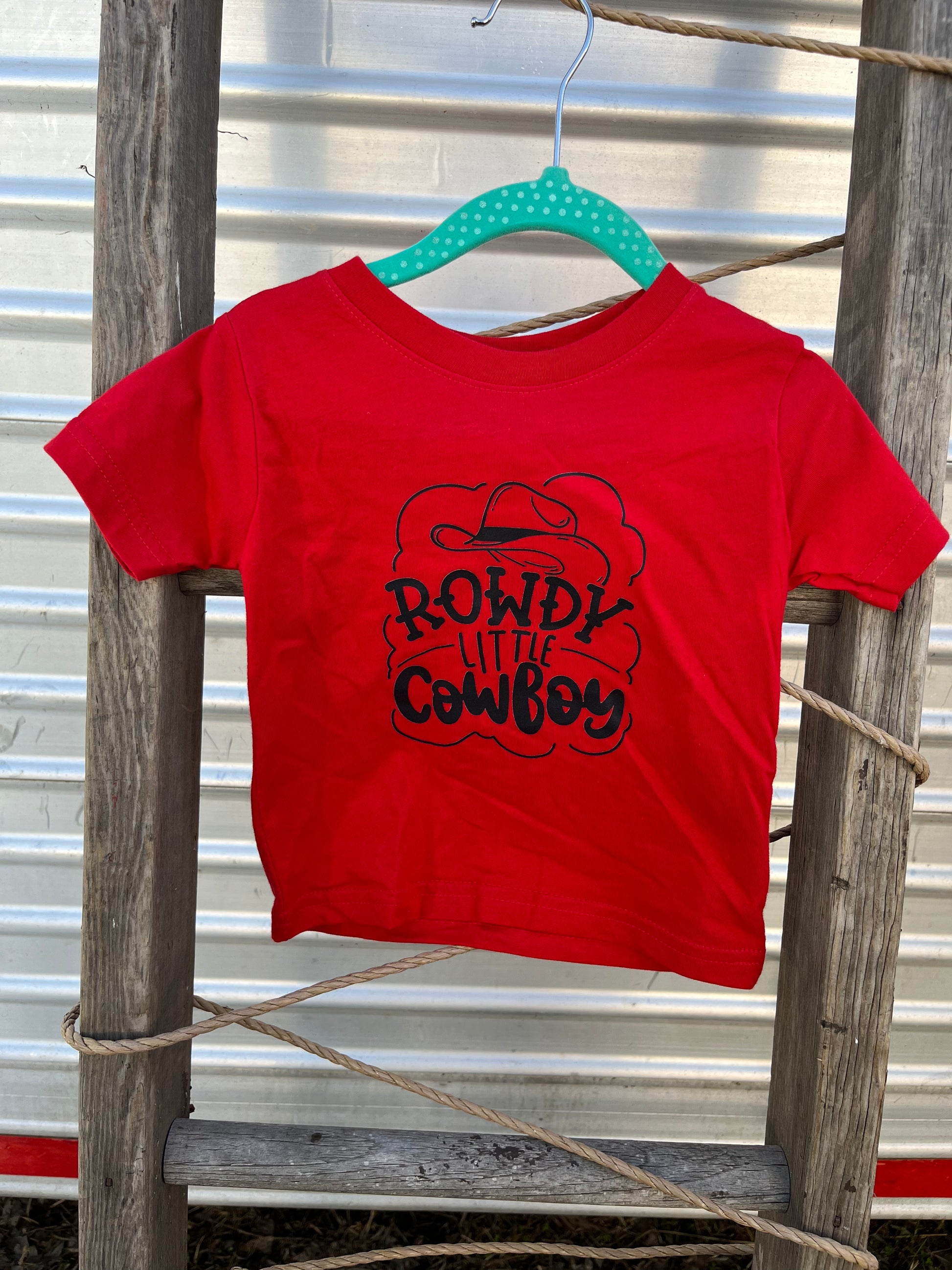 Rowdy cowboy infant tee - Wines'Designs