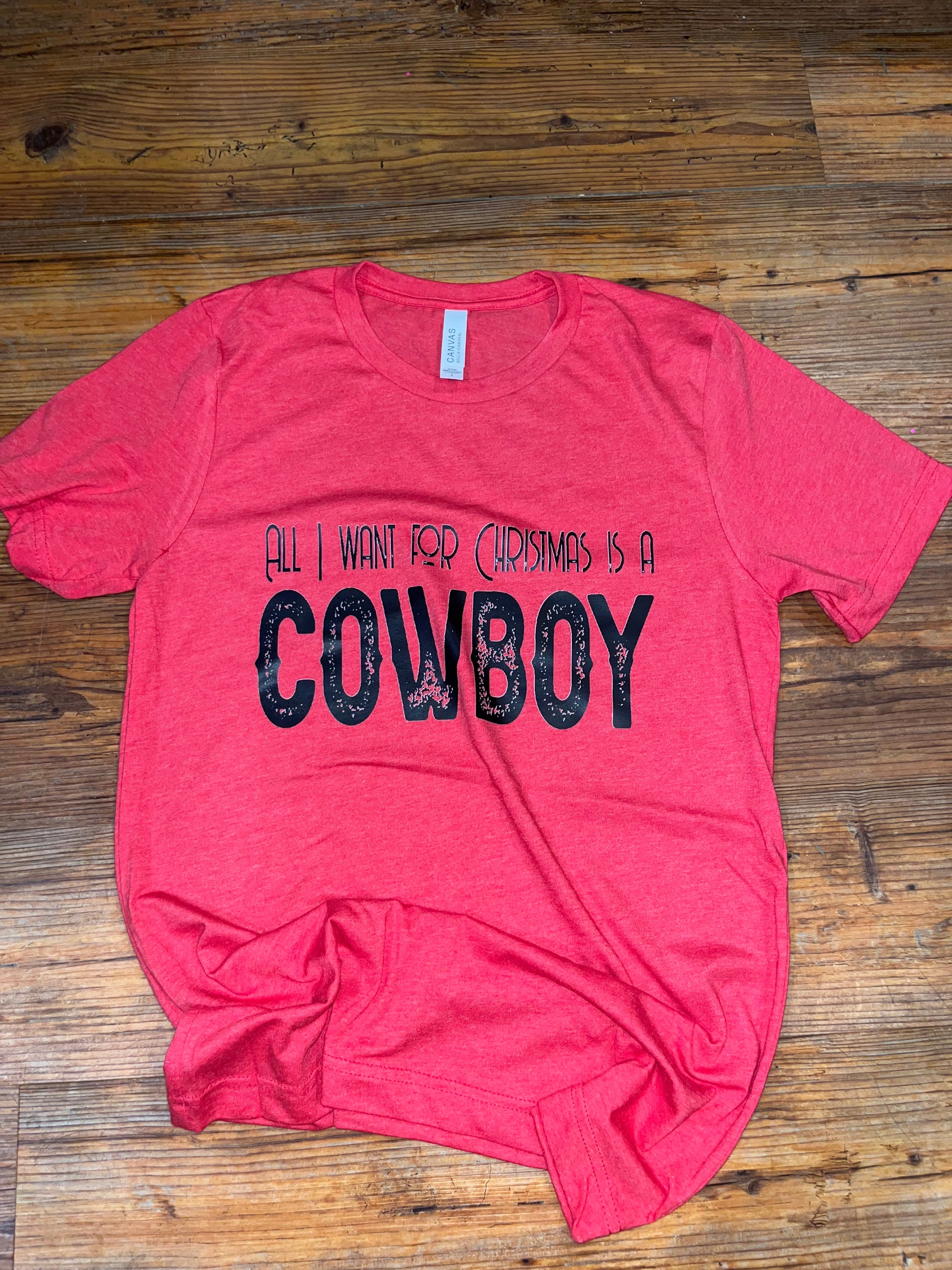 All I want for Christmas is a cowboy - Wines'Designs