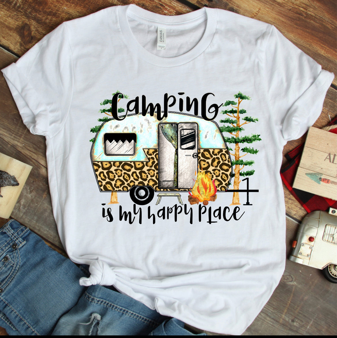 Camping is my happy place - Wines'Designs