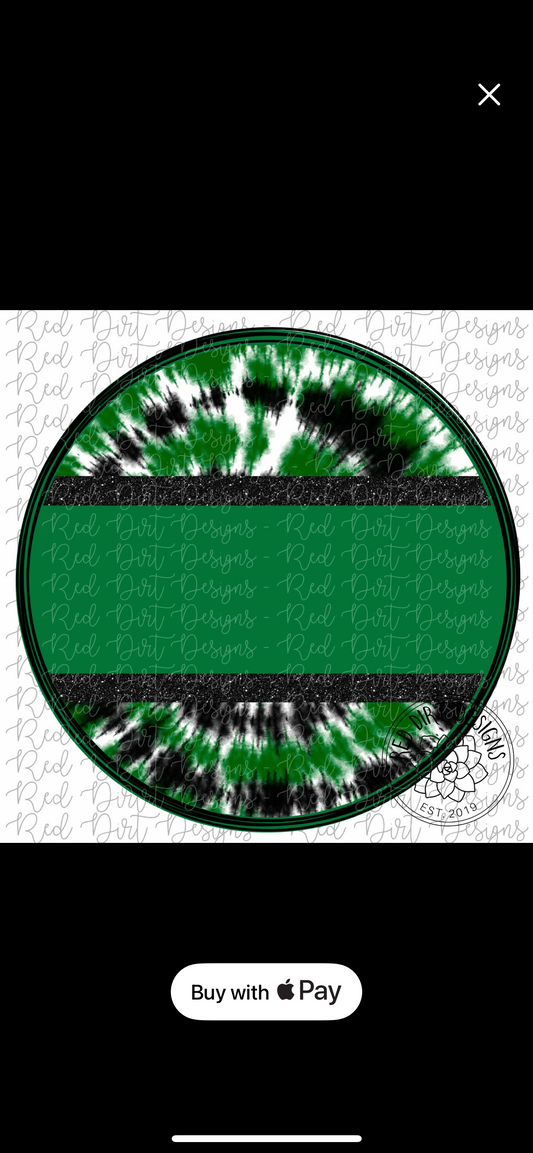 Green tie dye logo - Wines'Designs