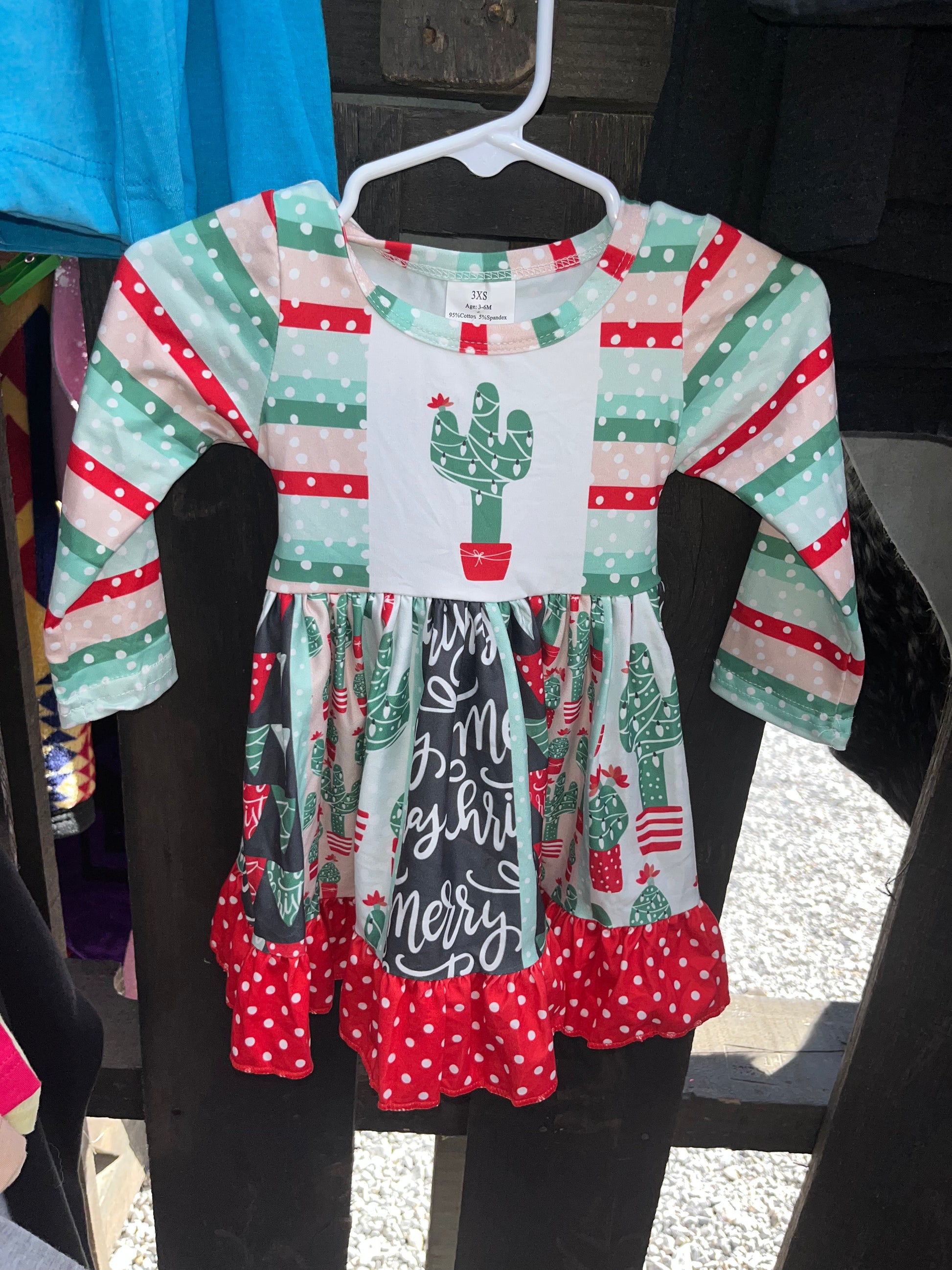 Cactus Christmas dress - Wines'Designs