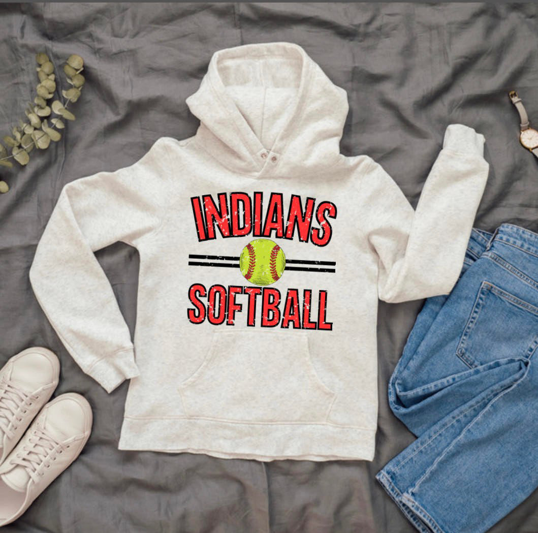 Vintage Indians softball - Wines'Designs